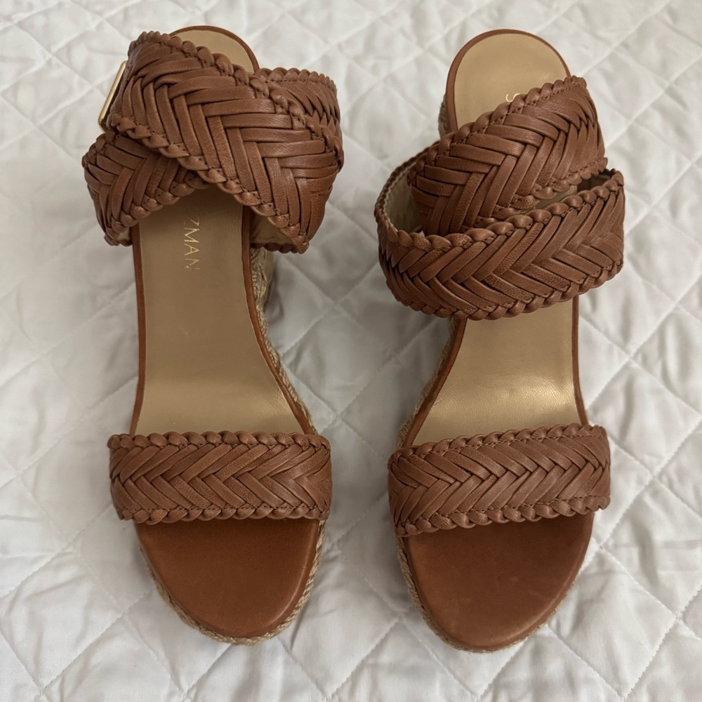 Stuart Weitzman Brown Wedges
